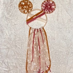 Homemade Minnie Mouse wall hanging